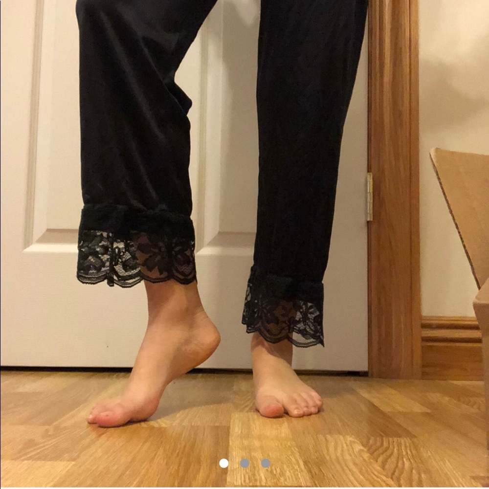 Black Silk Pants